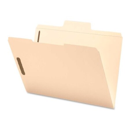 Smead Smead  SuperTab File Folders with Fastener, 1/3 Cut, 11 Point, Legal, Manila, 50/Box 19535